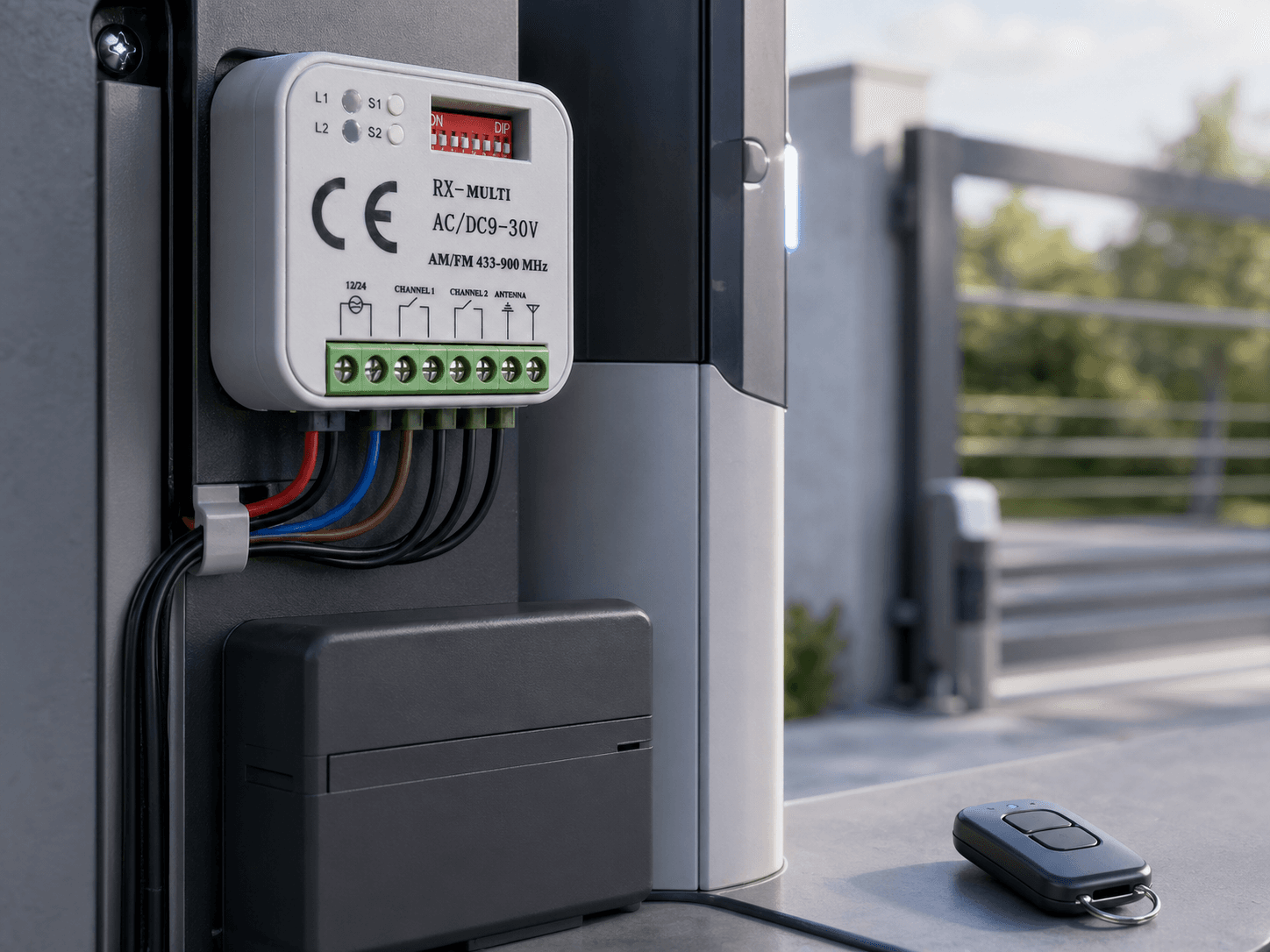 Technische Komponenten und Anschlussklemmen